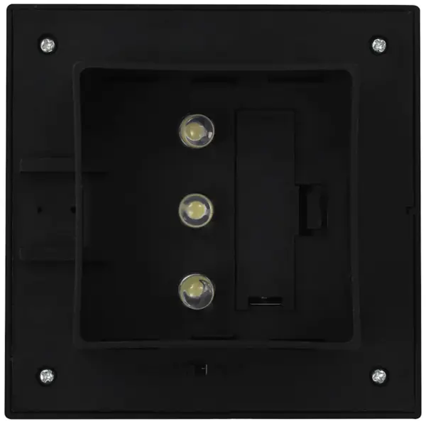 Päikesepatareiga kandilised LED-aiavalgustid, 12 tk, must, 12 x 6,5 cm - 8