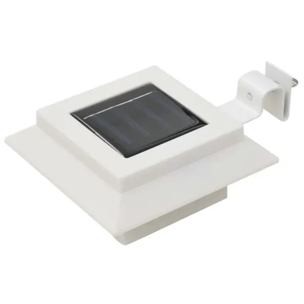 Päikesepatareiga LED aiavalgustid, kandilised, 12 cm, külm valge, 12 tk, valge – 2