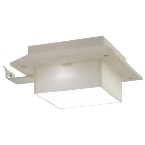 Päikesepatareiga LED aiavalgustid, kandilised, 12 cm, külm valge, 12 tk, valge – 12