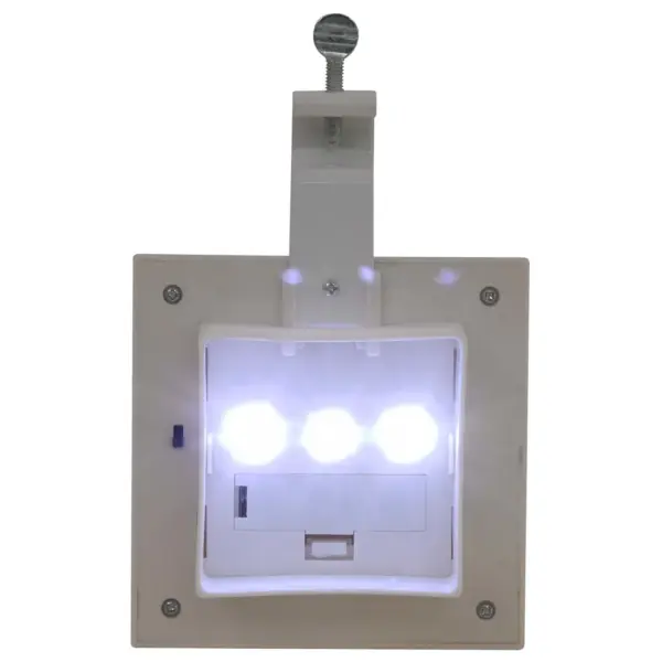 Päikesepatareiga LED aiavalgustid, kandilised, 12 cm, külm valge, 12 tk, valge – 13
