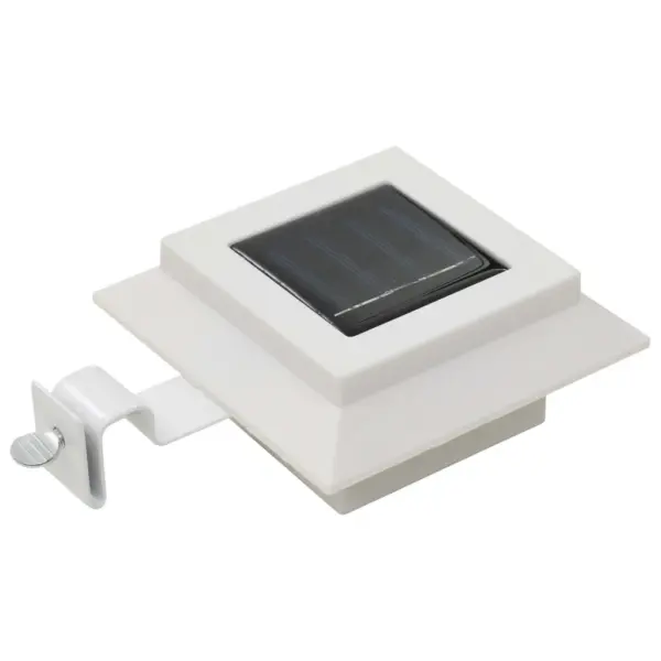 Päikesepatareiga LED aiavalgustid, kandilised, 12 cm, külm valge, 12 tk, valge – 3