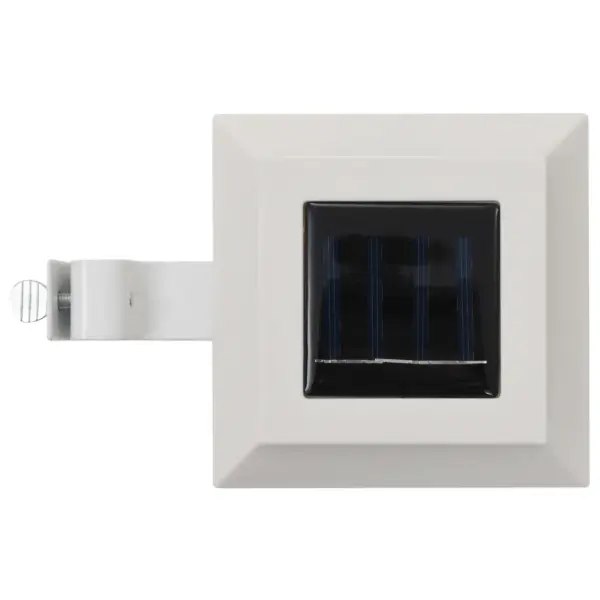 Päikesepatareiga LED aiavalgustid, kandilised, 12 cm, külm valge, 12 tk, valge – 5