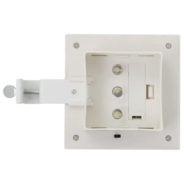 Päikesepatareiga LED aiavalgustid, kandilised, 12 cm, külm valge, 12 tk, valge – 7