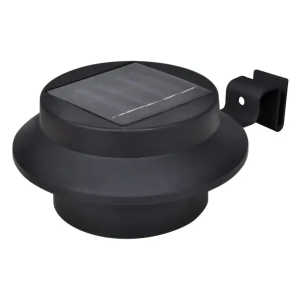 Päikesepatareiga LED aiavalgustid seinale, külm valge, must, 12 tk - 3