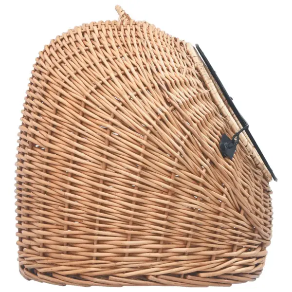 Pajust kassi transpordipuur silmusega, pruun, 50 x 42 x 40 cm – 6