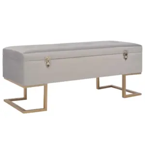 Panipaigaga hall sametpink kuldsete metalljalgadega, 105 cm