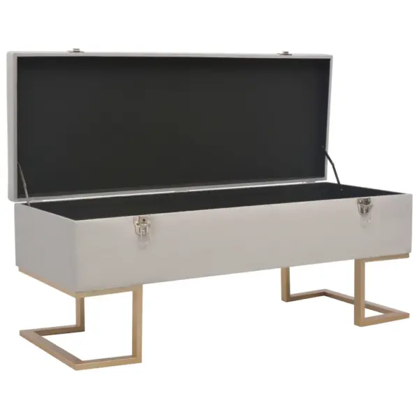Panipaigaga hall sametpink kuldsete metalljalgadega, 105 cm – 2