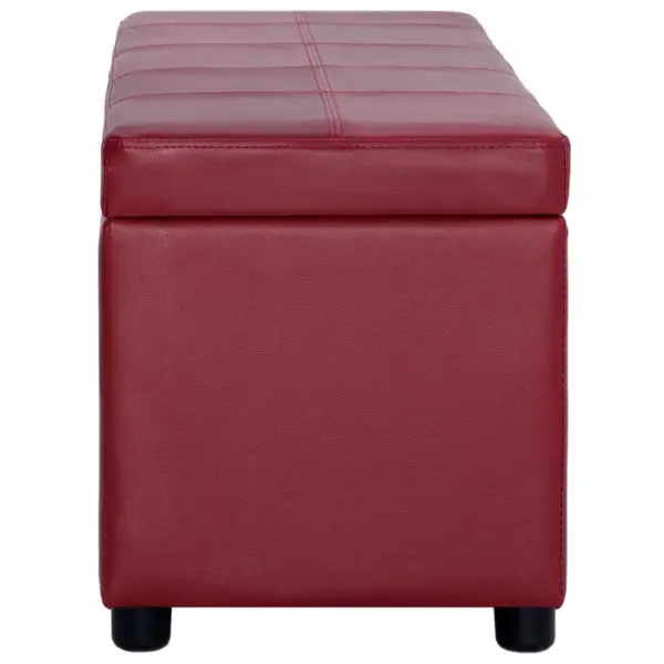 Panipaigaga hoiupink veinipunane kunstnahk 116 cm – 3
