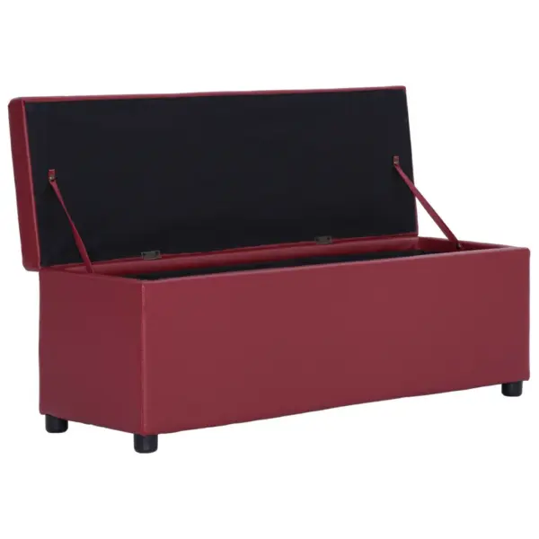 Panipaigaga hoiupink veinipunane kunstnahk 116 cm – 5