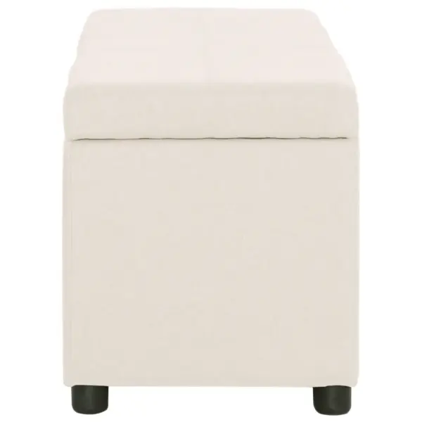 Panipaigaga hoiupink, kreemjasvalge polüester, 116 x 38 x 43 cm – 3