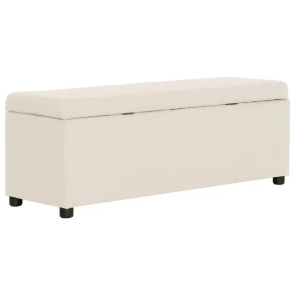 Panipaigaga hoiupink, kreemjasvalge polüester, 116 x 38 x 43 cm – 4