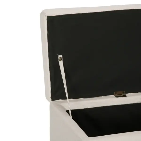Panipaigaga hoiupink, kreemjasvalge polüester, 116 x 38 x 43 cm – 6