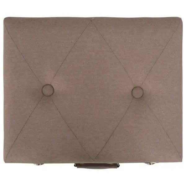 Panipaigaga tumbade komplekt, 3 tk, pruun kangas, puidust jalad – 5