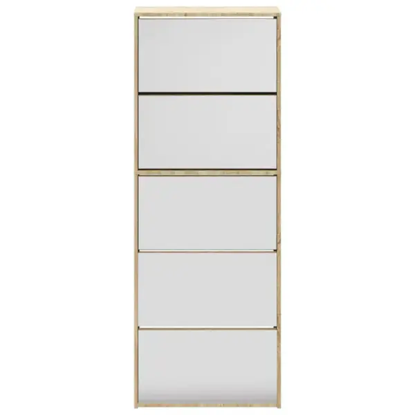 Peegliga kingakapi komplekt, 5 allatõmmatavat sahtlit, tamm, 63 x 17 x 169,5 cm – 4