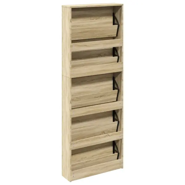 Peegliga kingakapi komplekt, 5 allatõmmatavat sahtlit, tamm, 63 x 17 x 169,5 cm – 6