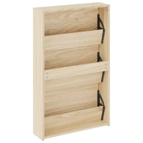 Peegliga kingakapp 3 allatõmmatava sahtliga, tamm, 63 x 17 x 102,5 cm – 6