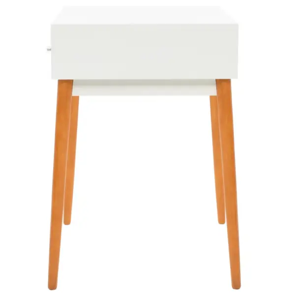 Peegliga tualettlaud eheteriiuli ja sahtlitega, valge/pruun MDF, 60 x 50 x 86 cm – 4