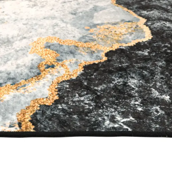 Pestav mitmevärviline põrandavaip pehme sametpinnaga, 80 x 150 cm – 6