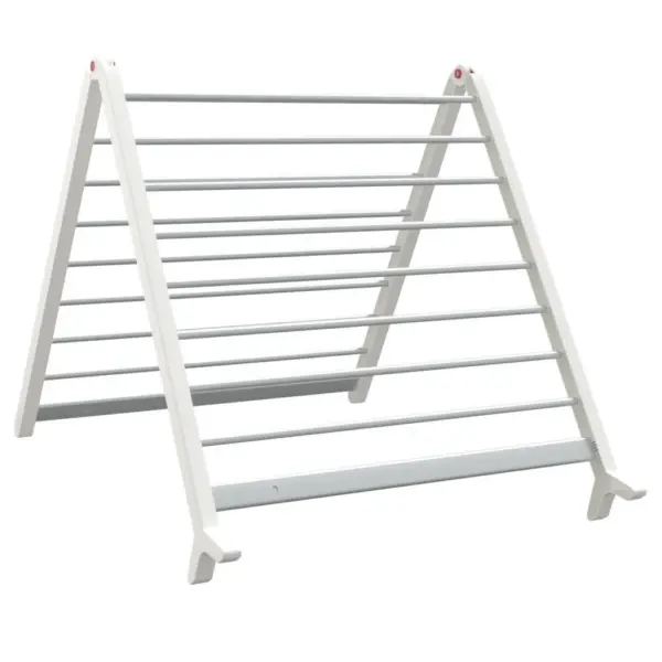 Pikendatav vannile pesukuivatusrest, alumiinium ja plast, hõbedane, 53–90 x 10 x 64 cm – 2