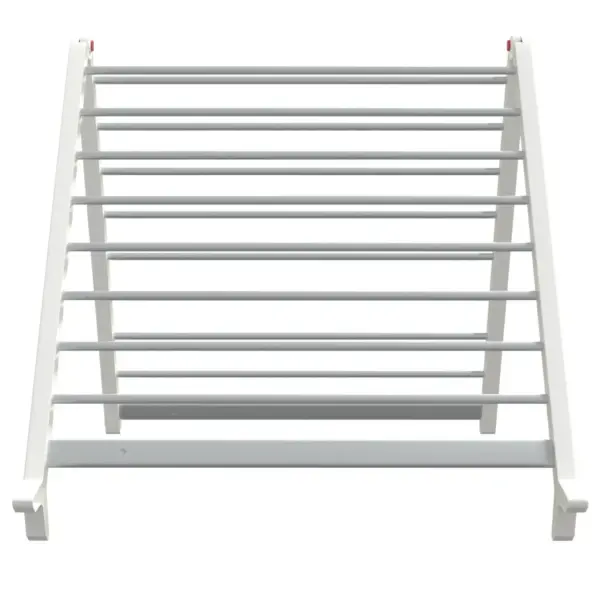 Pikendatav vannile pesukuivatusrest, alumiinium ja plast, hõbedane, 53–90 x 10 x 64 cm – 3