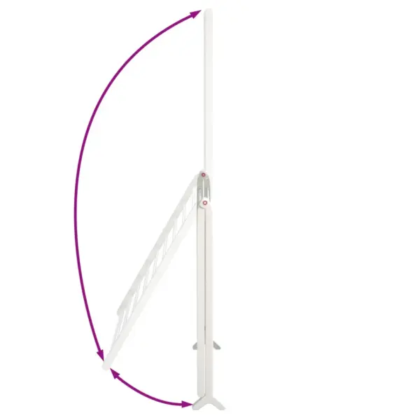 Pikendatav vannile pesukuivatusrest, alumiinium ja plast, hõbedane, 53–90 x 10 x 64 cm – 7