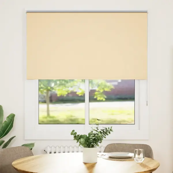 Pimendav ruloo privaatsuseks, beež, 135 x 130 cm, 100% polüester, ketiülekandega – 2