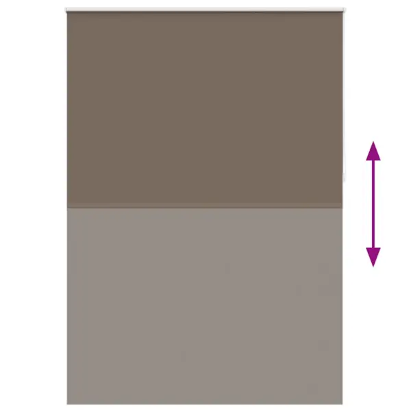 Pimendav rullkardin termokattega, kohvipruun, 140 x 230 cm, 100% polüester, valge kett – 9