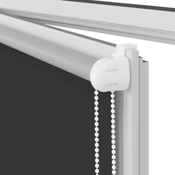 Pimendav ruloo must, 80 x 230 cm, termokattega, valge ketiga – 12