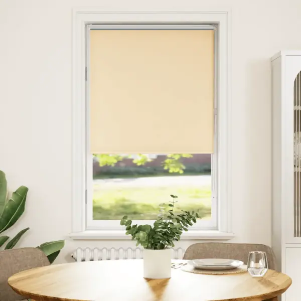 Pimendav ruloo privaatsuse ja valguse reguleerimiseks, beež, 65 x 130 cm, kanga laius 60,7 cm, 100% polüester, alumiiniumsiin, ketiühendusega – 2