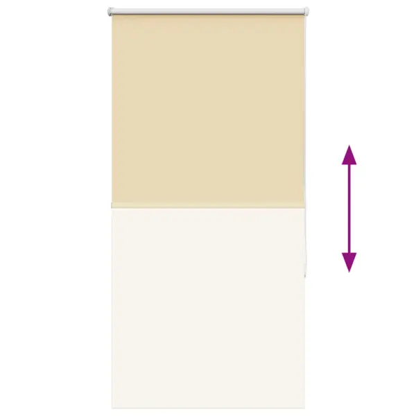 Pimendav ruloo privaatsuse ja valguse reguleerimiseks, beež, 65 x 130 cm, kanga laius 60,7 cm, 100% polüester, alumiiniumsiin, ketiühendusega – 9