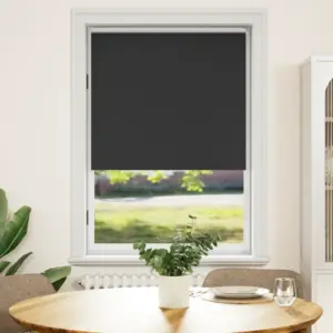 Pimendav rullkardin termokattega, must, 80 x 175 cm