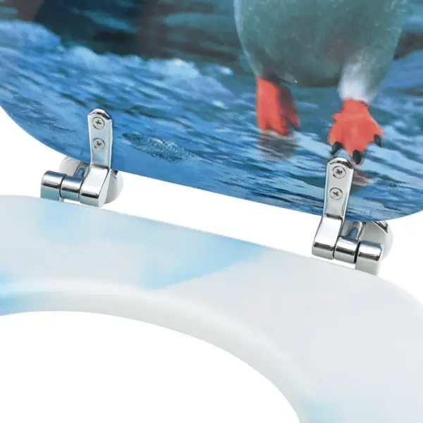 WC prill-lauad kaanega, pingviinidisainiga, MDF, 2 tk – 7