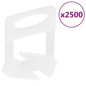 Plaatide tasandusklambrid 2 mm, läbipaistev, 2500 tk