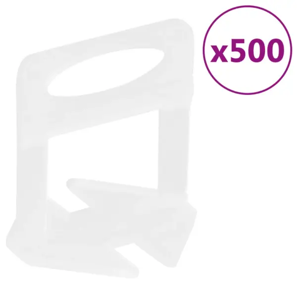 Plaatide tasandussüsteemi komplekt, 500 klambrit ja 250 kiilu, 3 mm, tangidega - 4