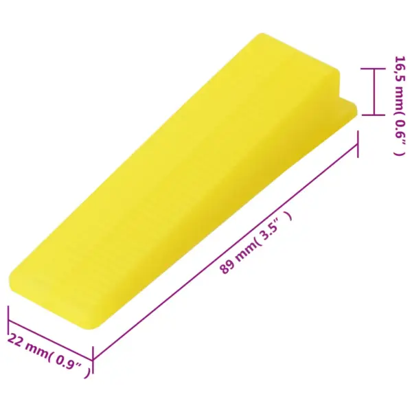 Plaatide tasandussüsteemi komplekt, 500 klambrit ja 250 kiilu, 3 mm, tangidega - 10