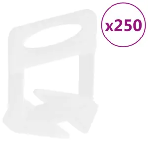 Plaatide tasandussüsteemi klambrid 2 mm, läbipaistev, 250 tk