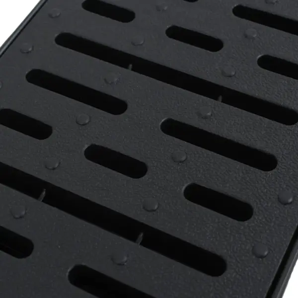 Plastist restiga äravoolukanalite komplekt, must, 3 m – 4