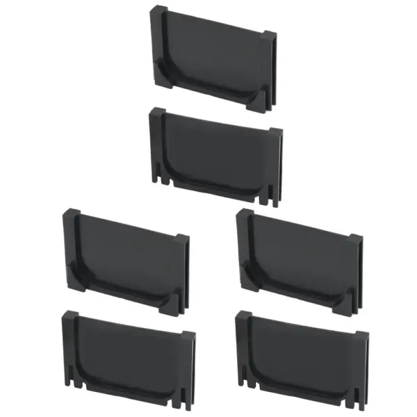 Plastist restiga äravoolukanalite komplekt, must, 3 m – 5