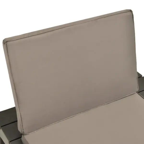 Plastist lamamistoolid patjadega, 2 tk, antratsiithall/pruun, 78 x 78 x 70 cm – 6