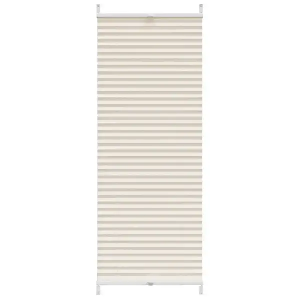 Plisseekardin kreemjas kreppkangas, klambrikinnitusega, 40 x 125 cm – 2
