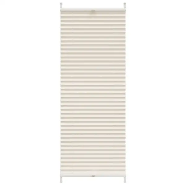 Päikesevarjestav plisseekardin kreemjas 50 x 100 cm, klambritega – 2