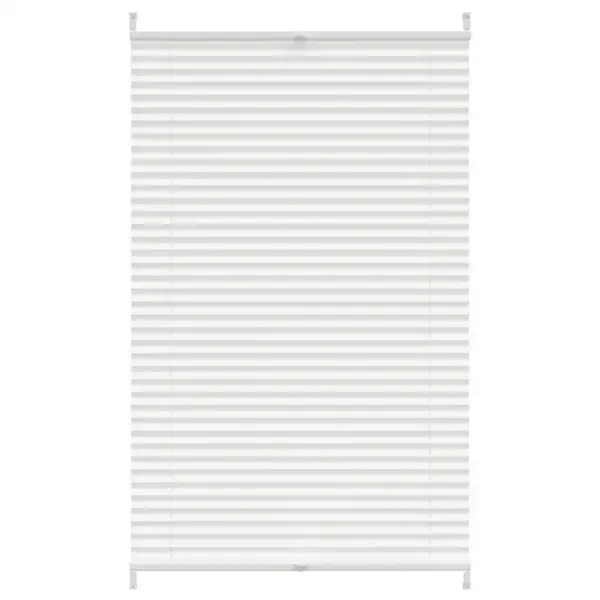Plisseekardin klambrikinnitusega, valge kreppkangas, 70 x 125 cm – 2