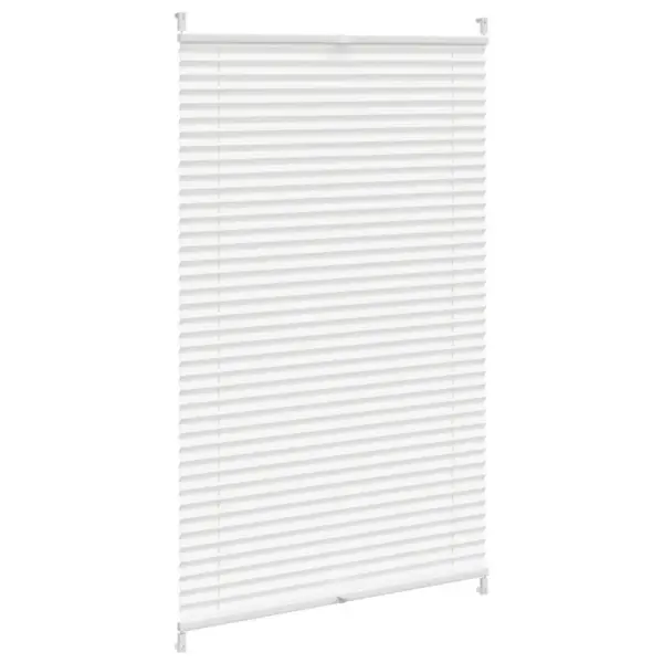 Plisseekardin klambrikinnitusega, valge kreppkangas, 70 x 125 cm – 3