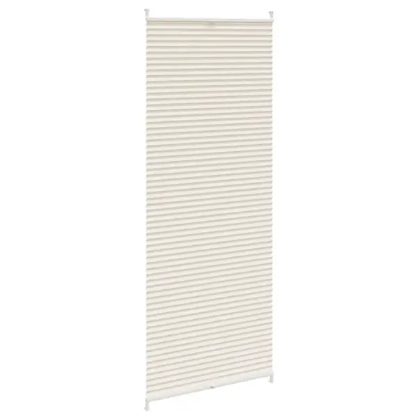 Kreemjas plisseekardin klambrikinnitusega, 70 x 200 cm – 3