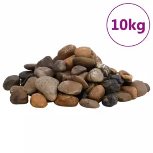 Poleeritud dekoratiivsed veerised akvaariumile ja aeda, mitmevärvilised, 2–5 cm, 10 kg