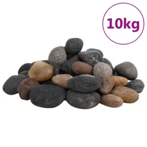 Dekoratiivsed poleeritud veeriskivid akvaariumile ja aeda, mitmevärvilised, 5–8 cm, 10 kg