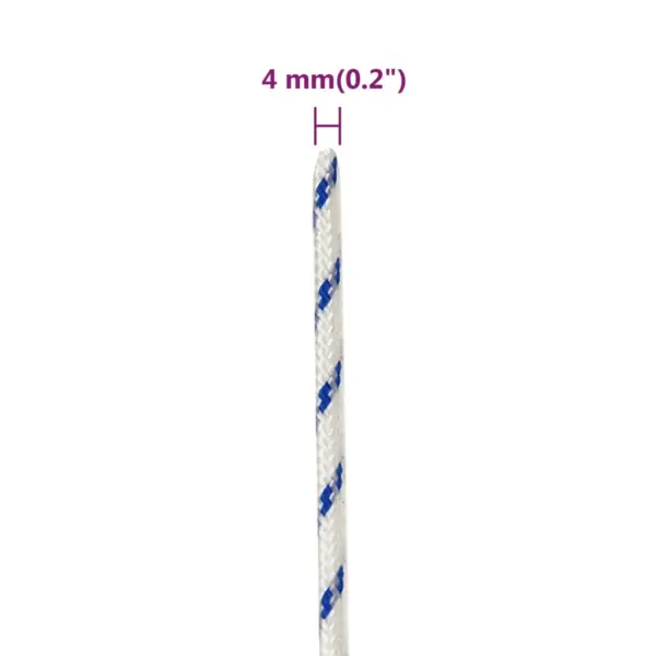 Polüpropüleenist paadiköis, valge, 4 mm, 500 m rull – 6