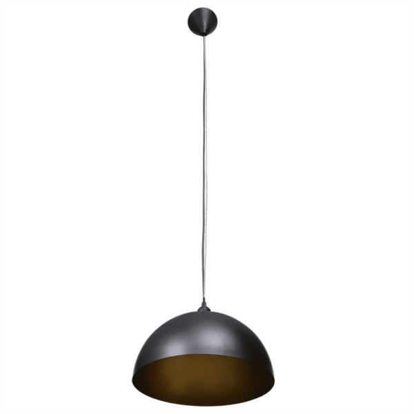 Mustad ja kuldsed poolkera laelambid, 2 tk, reguleeritava kõrgusega, metall, Ø 35 cm – 5