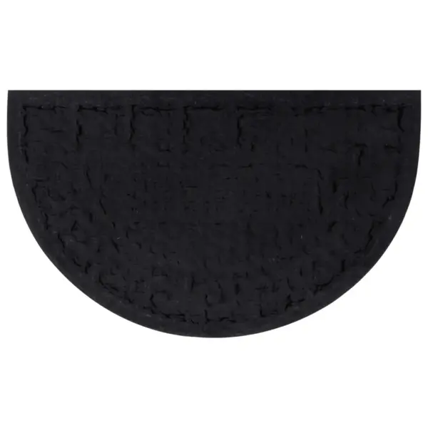 Poolringikujuline kummist ja kookoskiududest uksematt, must-pruun, 45 x 75 cm – 3