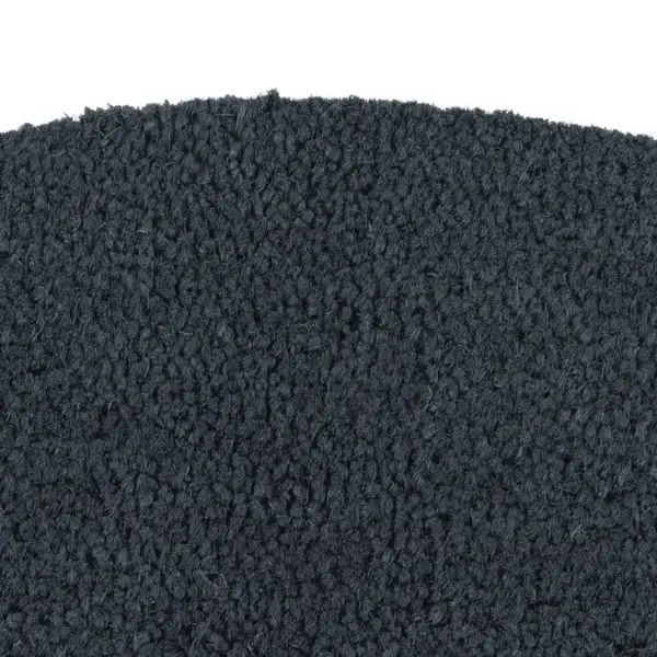 Poolringikujuline flokeeritud kookoskiududest uksematt, tumehall, 50 x 80 cm – 3